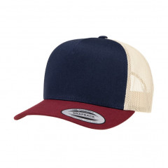 Кепка FlexFit 500MLT - Cardinal/Navy/Beige