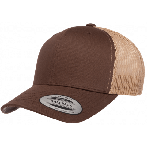 Кепка FlexFit 6606T Retro Trucker - Brown/Khaki