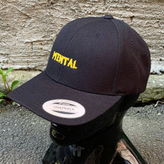 Кепка MentalShop - Curved Visor Snapback Black
