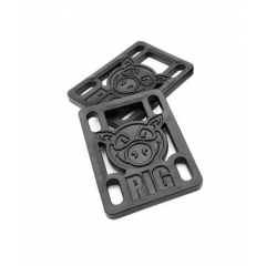 Подкладки для скейтборда Pig Hard Risers Black 1/4"