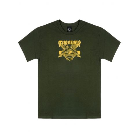 Футболка Thrasher X Antihero Eaglegram Forest Green M